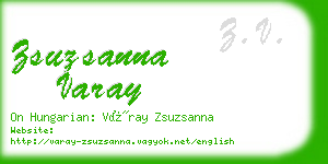 zsuzsanna varay business card